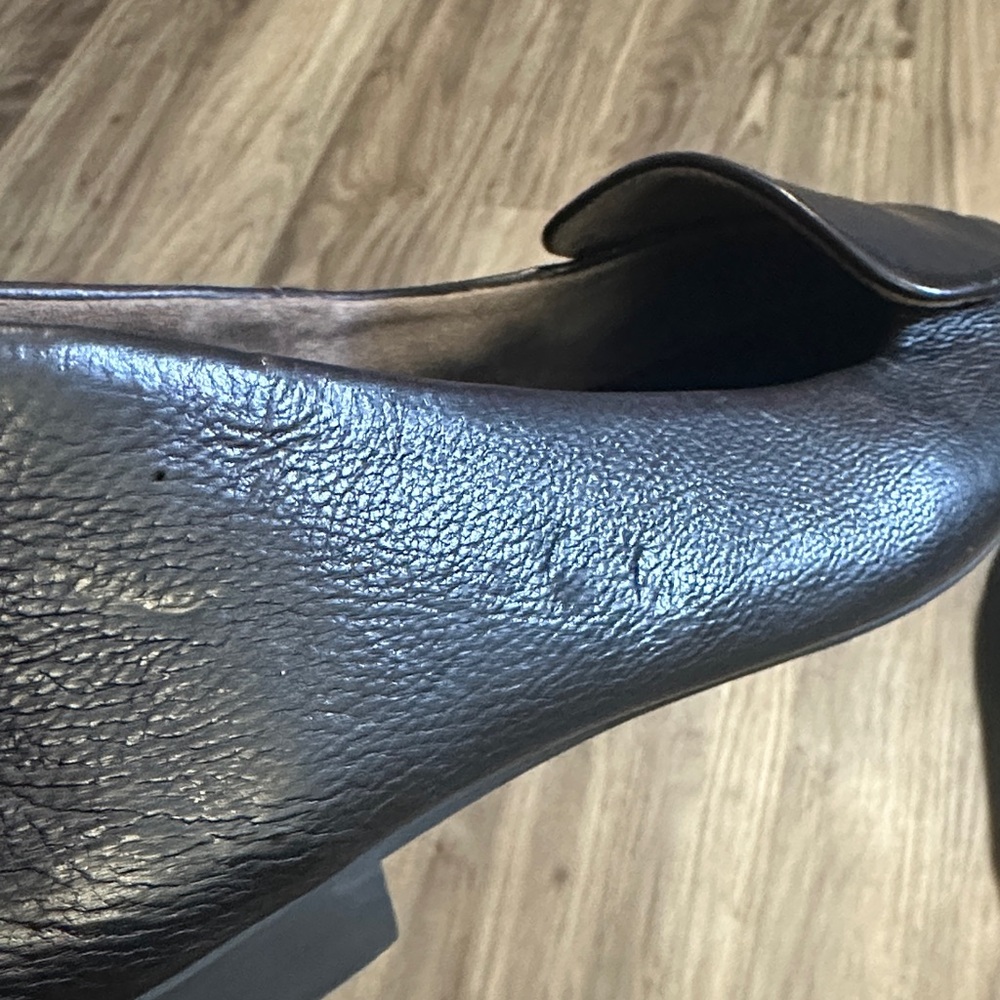 Paul Green Black Leather Flats - Picture 6 of 7